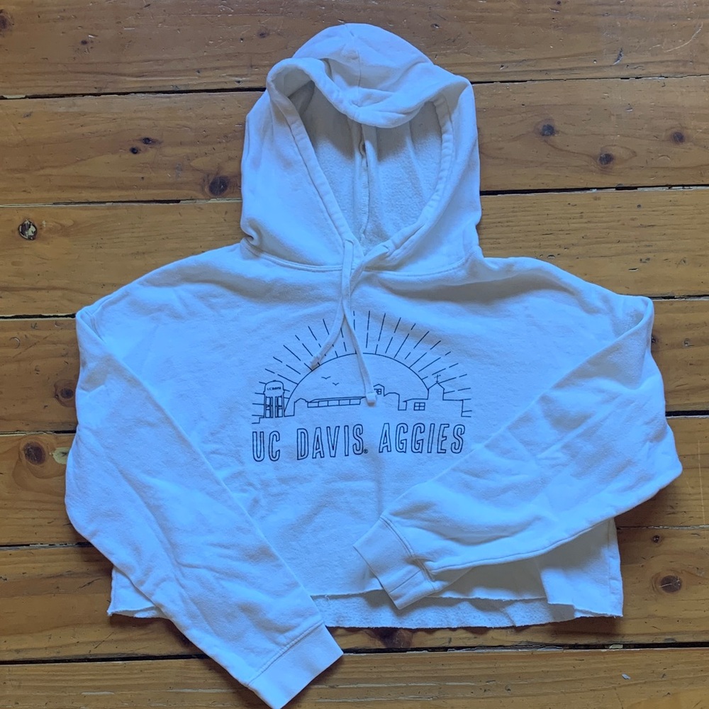 UC Davis Aggies White Hoodie